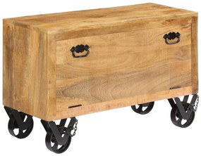 vidaXL Sapateira 86x35x55 cm madeira de mangueira maciça