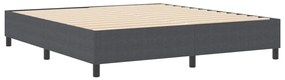 Cama Box Spring vidaXL Cinza Escuro Super King Tecido de Corduroy