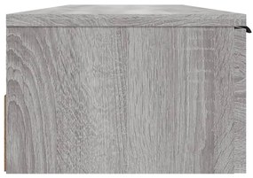 Armário de parede 102x30x20cm derivados madeira cinzento sonoma