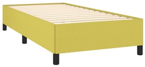 Estrutura de cama sem colchão 100x200 cm tecido verde