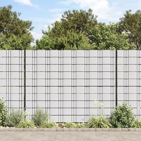 4 pcs painéis de privacidade para jardim 35x0,19 m PVC branco