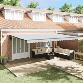 Toldo com Manual Antracite 6 x 3 m Metal