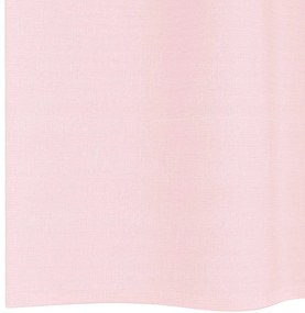 Cortinas de voile com bolsos para varão 2 pcs rosa-claro