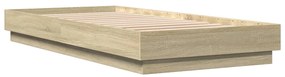 Estrutura cama 100x200 cm derivados de madeira carvalho sonoma