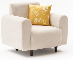 Sofá de 1 Lugar Noya – Creme – 95x87x70 cm