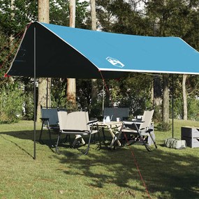 Lona de campismo 430x380x210 cm impermeável azul