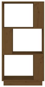 Estante/divisória 51x25x101 cm pinho maciço castanho mel