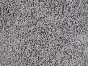 Pufe em algodão cinzento 50 x 35 cm KANDHKOT Beliani