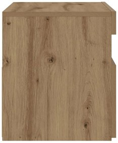 Mesa cabeceira c/ LED derivados de madeira carvalho artisiano