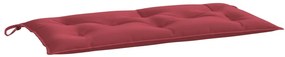 Almofadões banco jardim 2 pcs tecido oxford vermelho tinto