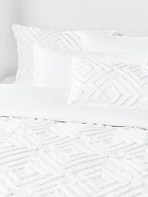 Capa de edredão em percal de algodão com acabamento tufado Phil