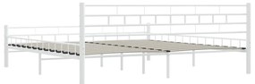 Estrutura de cama 200x200 cm metal branco
