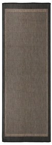 vidaXL Tapete de tecido plano para exterior 80x250 cm castanho-escuro