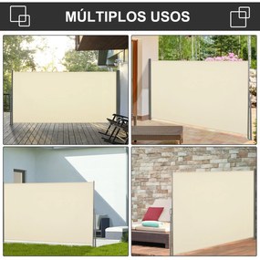 Toldo Lateral Retrátil para Terraço Pátio ou Jardim Toldo de Privacida