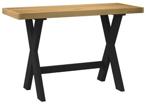 vidaXL Secretária NOAIN com pernas forma X 120x50x75 cm pinho maciço