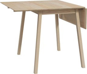 Mesa de cozinha dobrável (CADEIRAS NÃO INCLUIDAS), mesa de jantar dobrável com tampo rebatível em madeira para 2 a 4 pessoas, madeira natural