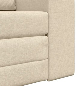 Sofá Cama 2 em 1 Creme 98x71x83 cm Tecido