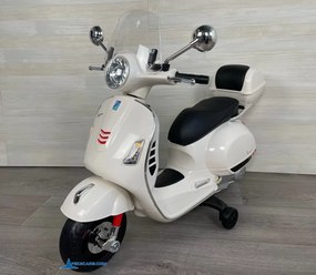 Mota elétrica para crianças Vespa GTS-S 12V Branca