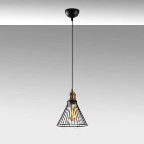 Candeeiro Chandelier Rozye – Preto Antigo – 20 x 20 x 34-124 cm