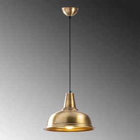 Candeeiro de Teto Berceste – Dourado – 32 x 32 cm