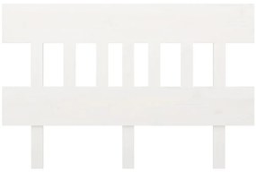 Cabeceira de cama 143,5x3x81 cm pinho maciço branco