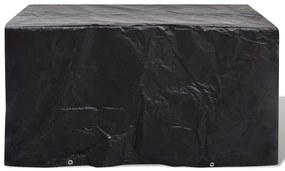 Capas para mobiliário de jardim 2 pcs 8 ilhós 180x70x90 cm