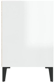 Móvel para TV 100x35x55 cm madeira processada branco brilhante