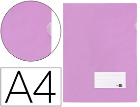 Bolsa Dossier Din A4 Polipropileno 180 Microns Lavanda Opaco