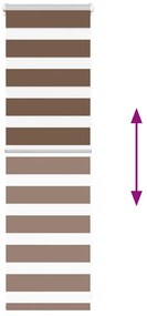 Cortina de zebra 50x100 cm largura do tecido 45,9 cm poliéster