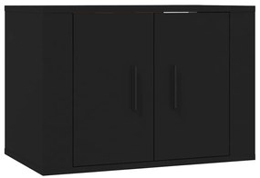 Móveis de TV de parede 3 pcs 57x34,5x40 cm preto