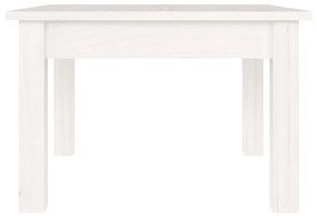 Mesa de centro 45x45x30 cm pinho maciço branco