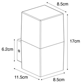 Aplique moderno cinzento IP44 adesivos núm - DENMARK Moderno