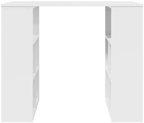 mesa de canto branca Branca MDF Médio Armazenamento