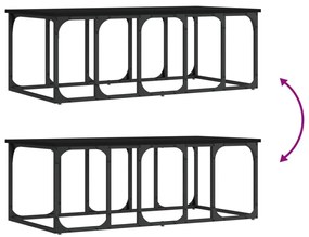Mesa de centro 100x50x35,5 cm derivados de madeira preto