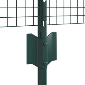 Cerca de Arame Soldado com 44 Postes U Verde 0.8x100 m Aço