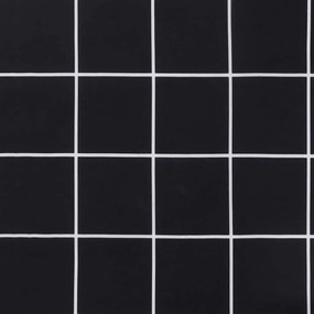 Almofadões para paletes 2 pcs tecido xadrez preto