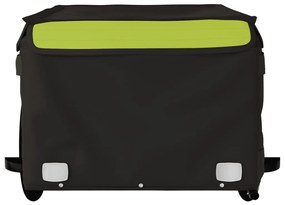 Reboque para bicicleta 45 kg ferro preto e verde