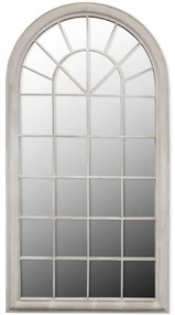 Espelho jardim rústico arqueado 60x116cm uso interior/exterior