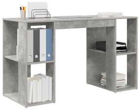 Secretária Cinza Cinza Concreto