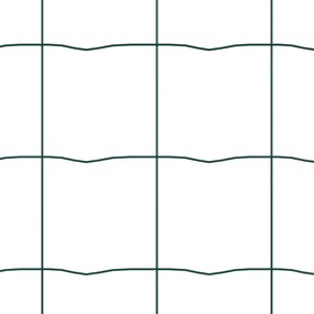 Cerca Euro com 7 Postes Flangeados 0.6x10 m Aço Galvanizado