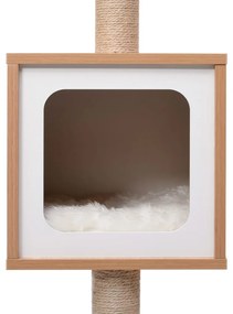 Árvore para gatos com tapete arranhador sisal 82 cm