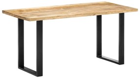 vidaXL Mesa de jantar 160x80x75 cm madeira de mangueira maciça