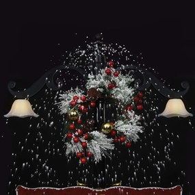 Árvore Natal c/ neve base formato guarda-chuva 170 cm PVC azul
