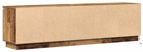 Armário de TV com LED Madeira Velha 180x38x49 cm Madeira de Engenharia