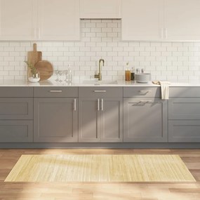 vidaXL Tapete retangular 80x200 cm bambu cor natural clara