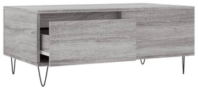 Mesa de centro 90x50x36,5 cm derivados madeira cinzento sonoma