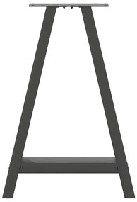 Pés para mesa de jantar em formato A, 2 peças, antracite, 50x(72-73) c