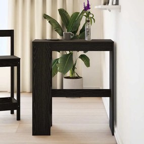 Mesa de bar com prateleiras derivados de madeira carvalho preto