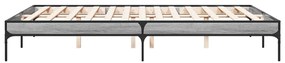 Estrutura de cama 140x200 cm derivados de madeira/metal