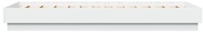 Estrutura de cama 75x190 cm derivados de madeira branco